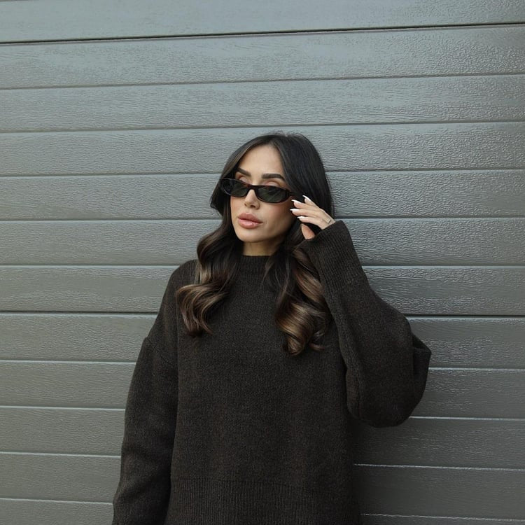 Nathalie - Varmt stickat höstset