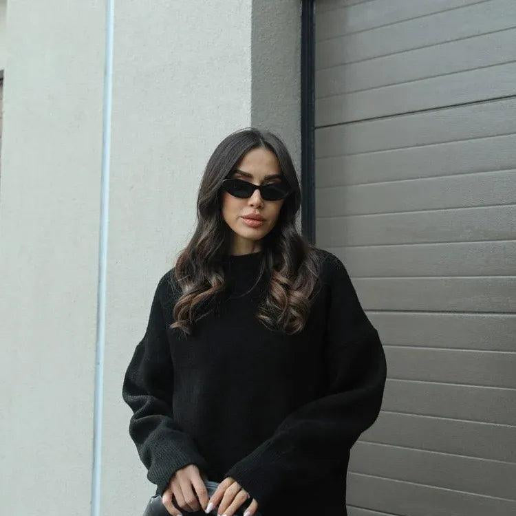 Nathalie - Varmt stickat höstset